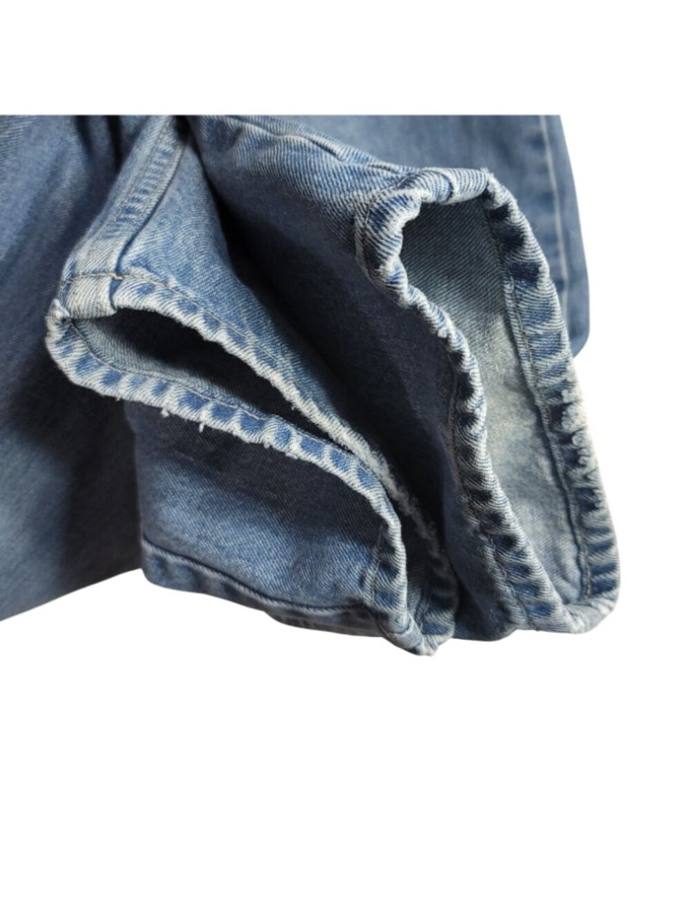 Lands' End Womens Straight Leg Jeans Blue 20W Zip Pockets Cotton Recover Hi Rise - Picture 3 of 9